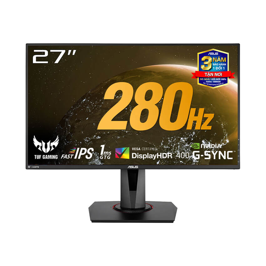 Màn hình ASUS TUF Gaming VG279QM 27 inch – Fast IPS 280Hz, 1ms, G-Sync Compatible – Siêu mượt chuẩn Esports